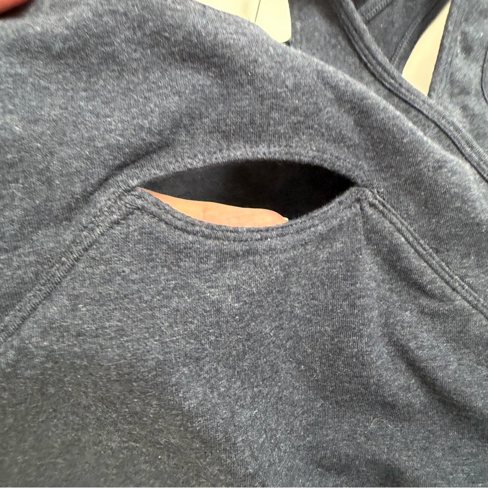 Calvin Klein Sports Bra Unlined Quick Dry Racerback Athletic Exercise Blue - Picture 6 of 7
